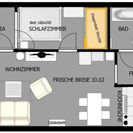 Strandnahe Ferienwohnung Fb10.02 Mit Meerblick